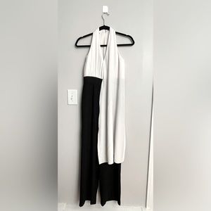 Prom Asymmetrical padded Jumpsuit with tulle